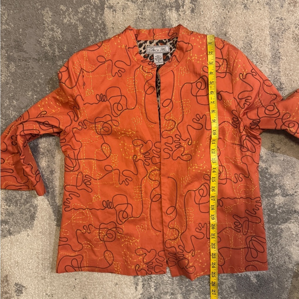 Birch Hill Orange Patterned Women's Jacket - Picture 6 of 7